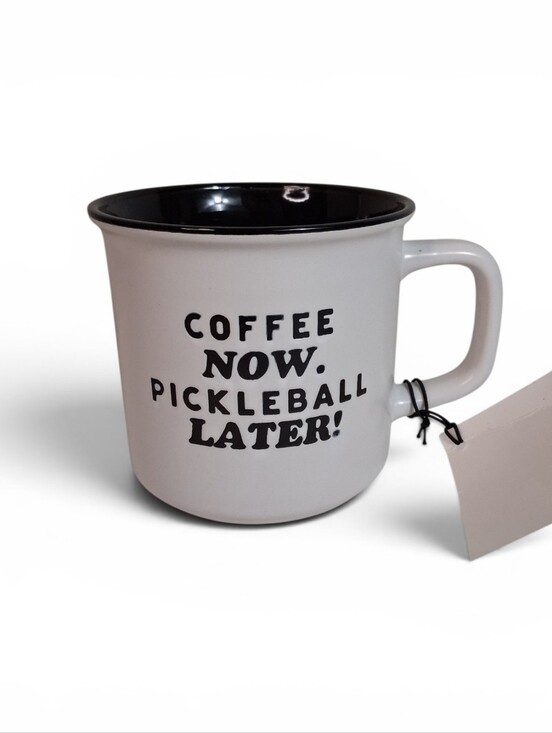 Other - NEW Coffee Now Pickleball Later Mug | Novelty Sporty Coffee Cup
